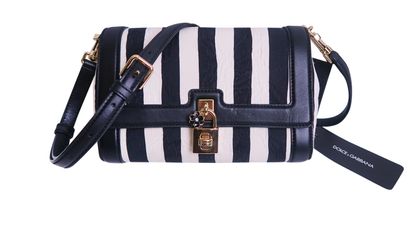 Striped Brocade Bag, front view